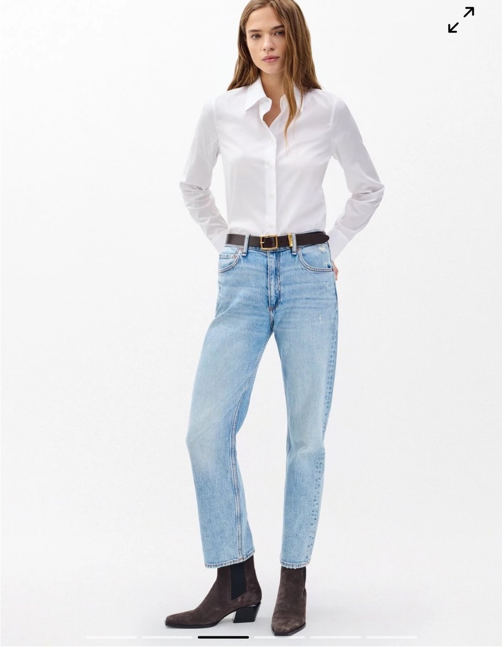 rag & bone Harlow Ankle Straight Jean - Picture 11 of 12
